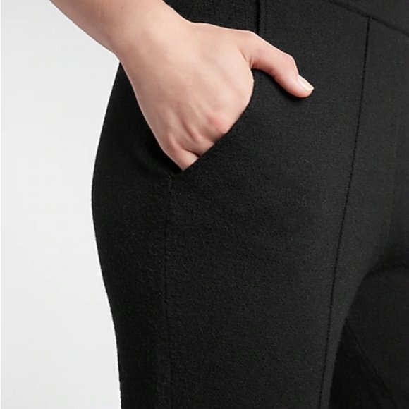 Express - High Waisted Seamed Sweater Carrot Ankle Pant - Picture 3 of 8